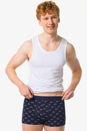 HEMA Korte Herenboxers Katoen Stretch Fietsen - 3 Stuks