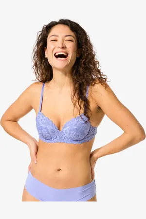 HEMA Voorgevormde Bh Met Kant Met Beugel Recycled Micro