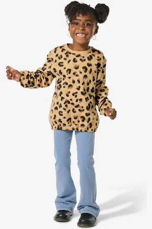 HEMA Kinderlegging Flared Fit Sweatdenim