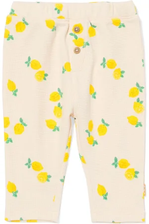 HEMA Newborn Broek Wafel Citroenen