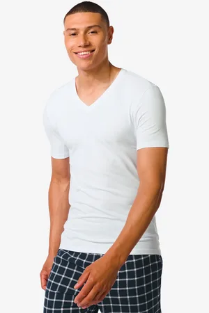 HEMA Heren T-shirt Regular Fit V-hals Anti-transpiratie