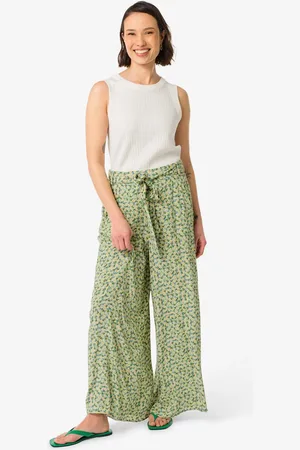 HEMA Damesbroek Remmy Wide Leg Bloemen