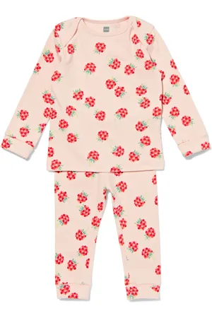 HEMA Baby Meegroeipyjama Framboos