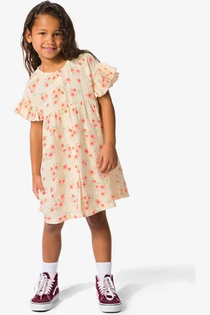HEMA Kinderjurk Mousseline Bloemen