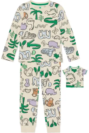 HEMA Kinderpyjama Jungle + Poppenpyjama