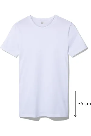 HEMA Heren T-shirt Regular Fit O-hals Extra Lang - 2 Stuks