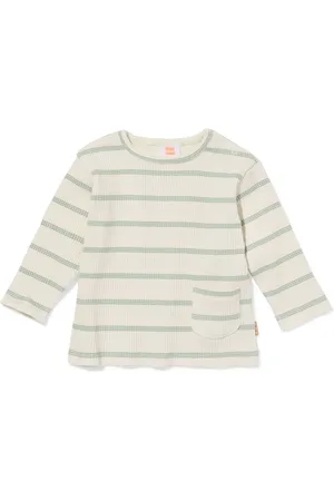 HEMA Newborn T-shirt Rib Strepen