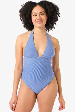 HEMA Dames Badpak Seersucker