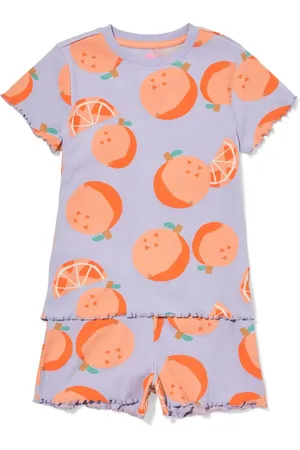 HEMA Kindershortama Rib Sinaasappel