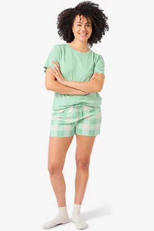 HEMA Damesshortama Katoen Ruiten