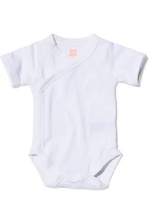 HEMA Overslag Romper Organic Katoen Stretch - 2 Stuks