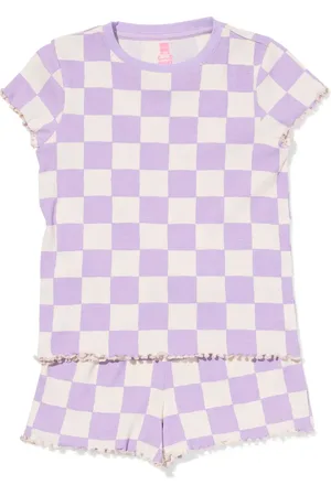 HEMA Kinder Shortama Rib Ruiten