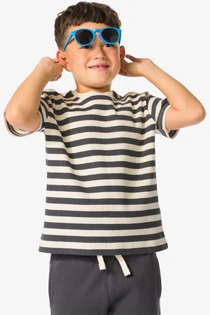 HEMA Kinder T-shirt Rib Strepen