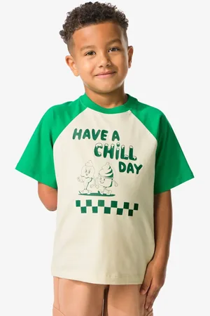 HEMA Kinder T-shirt Geblokt