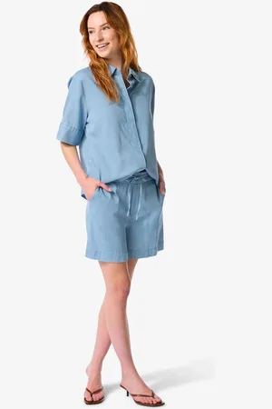 HEMA Dames Korte Broek Lila Tencel