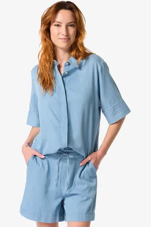 HEMA Damesshirt Lila Tencel