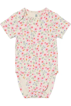 HEMA Meegroeiromper Rib Bamboe Met Stretch Bloemen