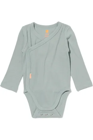 HEMA Newborn Meegroei Overslagromper Rib Met Bamboe Stretch