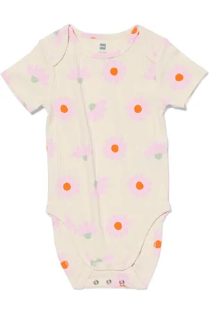 HEMA Meegroeiromper Rib Bamboe Met Stretch Bloemen