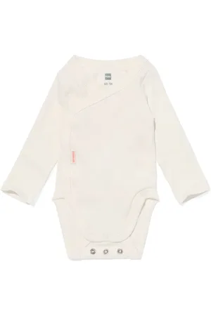 HEMA Newborn Meegroei Romper Rib Met Bamboe Stretch