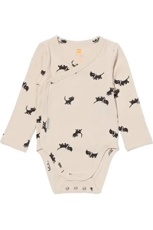 HEMA Newborn Meegroei Overslagromper Rib Met Bamboe Stretch