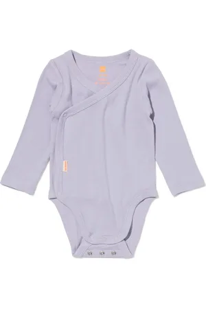 HEMA Newborn Meegroei Overslagromper Rib Met Bamboe Stretch