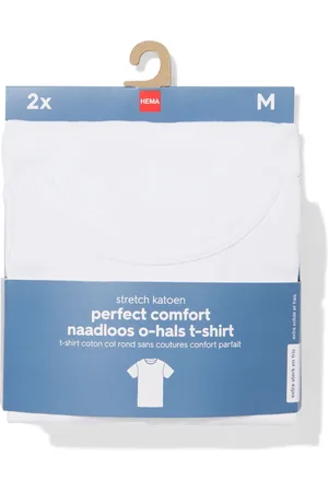 HEMA Heren Ondershirt Slim Fit O-hals Naadloos - 2 Stuks
