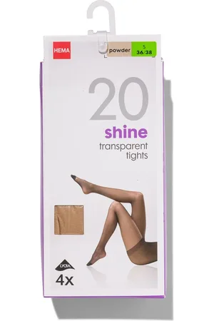 HEMA 4-pak Pantys Glans Transparant 20 Denier