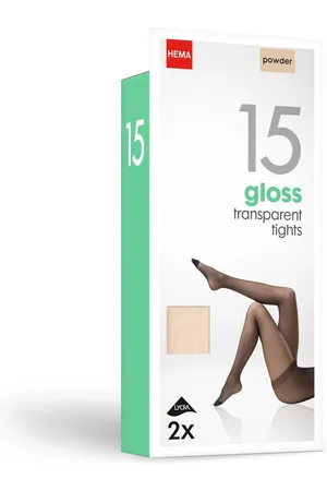 HEMA Pantys Glanzend 15denier - 2 Stuks