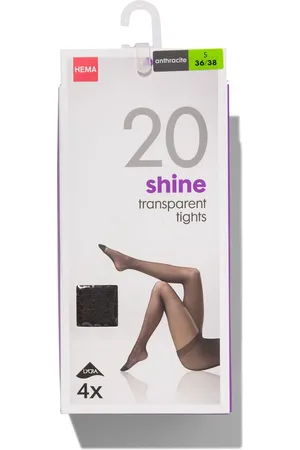 HEMA 4-pak Glans Pantys 20 Denier