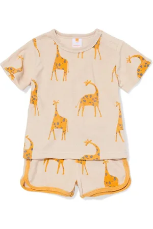 HEMA Baby Kledingset Badstof Giraf