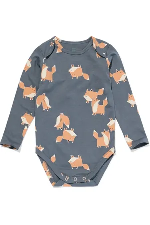 HEMA Romper Biologisch Katoen Met Stretch Vossen
