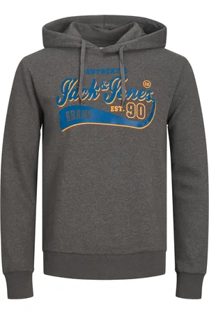 JACK & JONES Hoodie met grote merkprint op borsthoogte