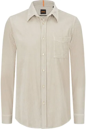 HUGO BOSS Overhemd van zachte katoenen corduroy, regular fit