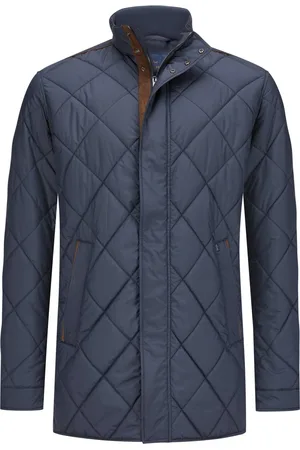 Paul & Shark Gewatteerde jas met velours details en Primaloft®-isolatie