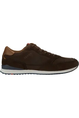 Lloyd Sneakers in runner-vorm van leer met suède details