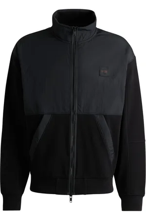 HUGO BOSS Hybride sweatvest met merkpatch
