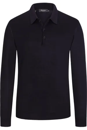 Maerz Pullover van merinowol met polokraag