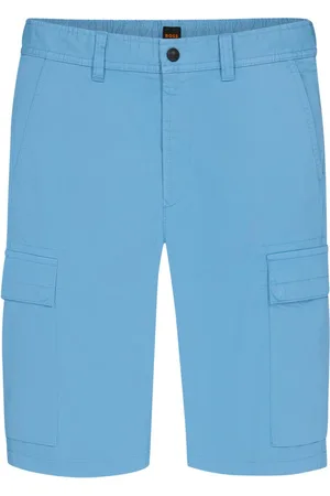HUGO BOSS Cargo bermuda met elastische tailleband aan de zijkant