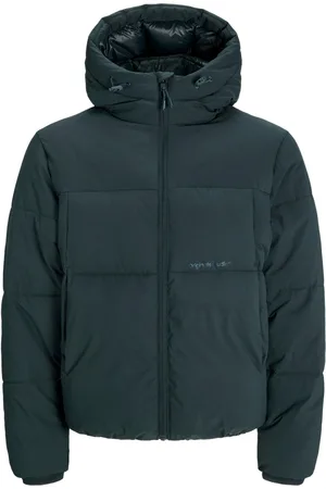 JACK & JONES Puffer Jacket met capuchon en merklogo