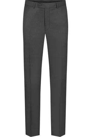 Digel Broek van pure scheerwol, platinum