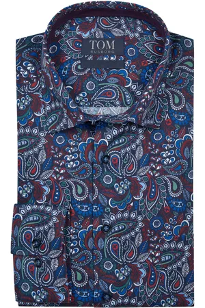 Tom Rusborg Overhemd met paisleymotief, comfort fit