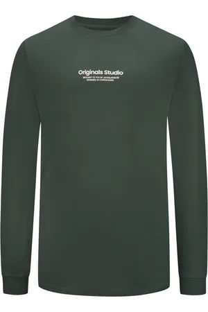 JACK & JONES Stevige longsleeve in oversized fit met rubberen logo