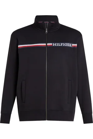 Tommy Hilfiger Zacht sweatvest met merkstrepen