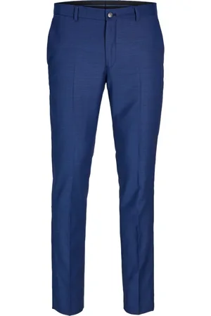 JACK & JONES Business pantalon van een wolmix met stretch