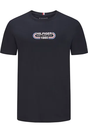 Tommy Hilfiger T-shirt van katoen met rubberen merklogo
