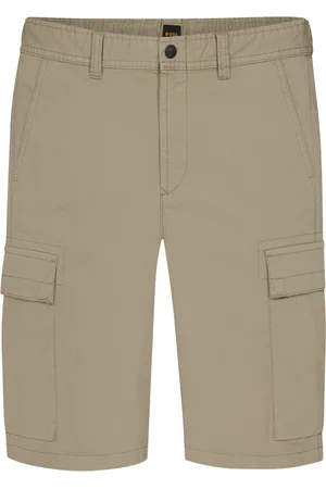 HUGO BOSS Cargo bermuda met elastische tailleband aan de zijkant