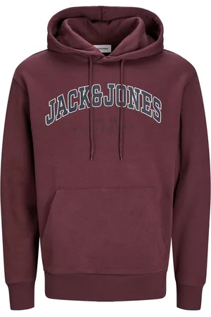 JACK & JONES Hoodie van gemengd katoen met merkprint