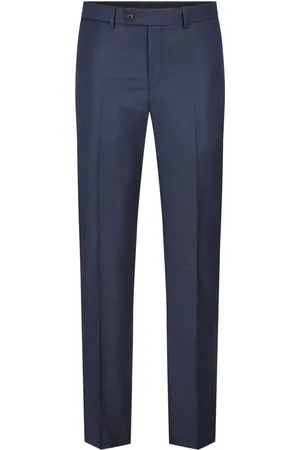 Digel Broek van pure scheerwol, platinum