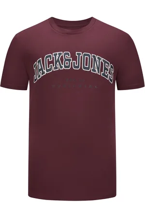 JACK & JONES T-shirt met rubberen merklogo